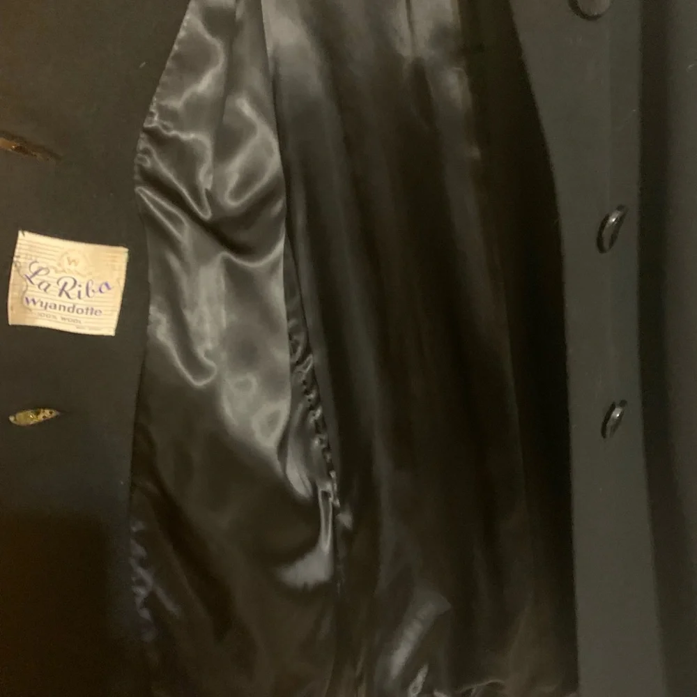 Vintage 50s wool coat - Picture 4 of 5
